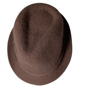 Something Special Women's Light Brown with Belt Band Detail Fedora Hat Size S/M